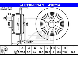 ATE 24.0110-0214.1 stabdžių diskas 
 Dviratė transporto priemonės -> Stabdžių sistema -> Stabdžių diskai / priedai
271794