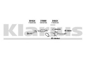 KLARIUS 300045U išmetimo sistema