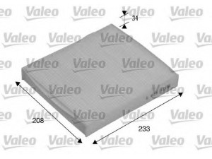 VALEO 715510 filtras, salono oras 
 Filtrai -> Oro filtras, keleivio vieta
1354952