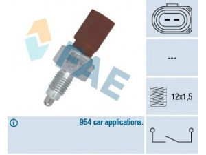 FAE 40675 jungiklis, atbulinės eigos žibintas 
 Elektros įranga -> Šviesų jungikliai/relės/valdymas -> Šviesų jungiklis/svirtis
1119746, 1213353, 1438727, 1439597