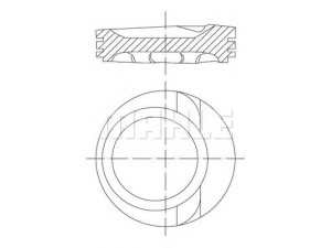 MAHLE ORIGINAL 030 68 02 stūmoklis 
 Variklis -> Cilindrai/stūmokliai
071 107 107 B, 071 107 107 C