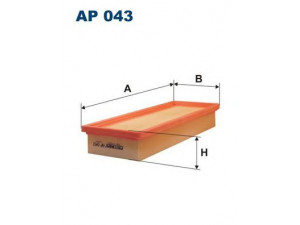 FILTRON AP043 oro filtras 
 Techninės priežiūros dalys -> Techninės priežiūros intervalai
1444P4, 71736133, 7634041, 76340411