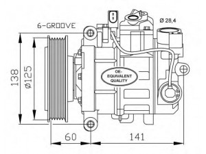 NRF 32512 kompresorius, oro kondicionierius 
 Oro kondicionavimas -> Kompresorius/dalys
4F0260805AB, 4F0260805AF, 4F0260805D