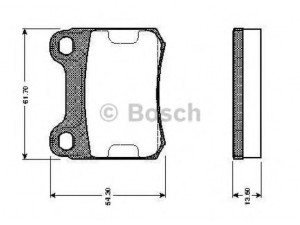 BOSCH 0 986 TB2 084 stabdžių trinkelių rinkinys, diskinis stabdys 
 Techninės priežiūros dalys -> Papildomas remontas
000 420 88 20, 000 420 90 20, 001 420 01 20