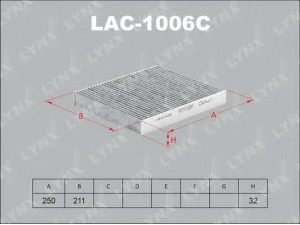 LYNXauto LAC-1006C filtras, salono oras 
 Techninės priežiūros dalys -> Techninės priežiūros intervalai
463 830 00 18, A 463 830 00 18