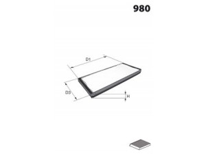 MECAFILTER R06 filtras, salono oras 
 Techninės priežiūros dalys -> Techninės priežiūros intervalai
002443, 6447EG, 6447PG, 6447S5