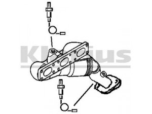 KLARIUS 322356 katalizatoriaus keitiklis 
 Išmetimo sistema -> Katalizatoriaus keitiklis
18407518675