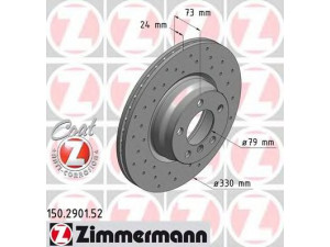 ZIMMERMANN 150.2901.52 stabdžių diskas 
 Dviratė transporto priemonės -> Stabdžių sistema -> Stabdžių diskai / priedai
3411 6 792 221