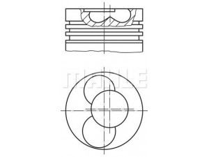 PERFECT CIRCLE 56 02848 1 stūmoklis 
 Variklis -> Cilindrai/stūmokliai