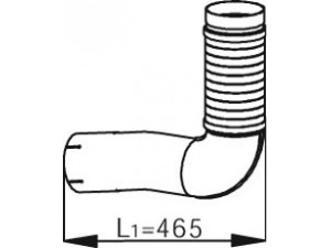 DINEX 54110 išleidimo kolektorius 
 Išmetimo sistema -> Išmetimo vamzdžiai
948.490.0819