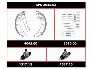 WOKING SPK 3045.03 stabdžių rinkinys, būgniniai stabdžiai 
 Stabdžių sistema -> Būgninis stabdys -> Stabdžių remonto rinkinys
VAGKFS04, VAGKFS04