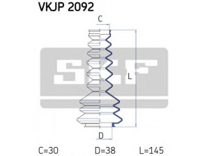 SKF VKJP 2092 gofruotoji membrana, vairavimas 
 Vairavimas -> Gofruotoji membrana/sandarinimai
322502