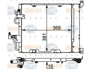 HELLA 8FC 351 301-754 kondensatorius, oro kondicionierius 
 Oro kondicionavimas -> Kondensatorius
18 50 099, 93178961, 18 50 099