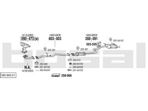 BOSAL 080.960.01 išmetimo sistema 
 Išmetimo sistema -> Išmetimo sistema, visa