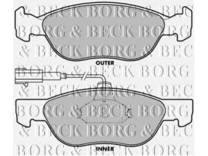 BORG & BECK BBP1387 stabdžių trinkelių rinkinys, diskinis stabdys 
 Techninės priežiūros dalys -> Papildomas remontas
0009950778, 71753043, 71770955