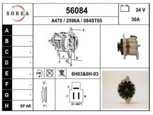 EAI 56084 kintamosios srovės generatorius
2702068130, 2703056150, 2703068020