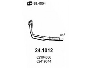 ASSO 24.1012 išleidimo kolektorius 
 Išmetimo sistema -> Išmetimo vamzdžiai
82384666, 82419644