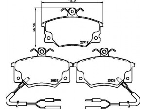 HELLA PAGID 8DB 355 017-821 stabdžių trinkelių rinkinys, diskinis stabdys 
 Techninės priežiūros dalys -> Papildomas remontas
0005892608, 739271, 793271, 7933271