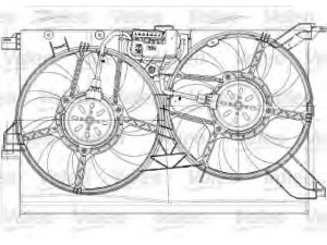 VALEO 696023 elektrovariklis, raditoriaus ventiliatorius 
 Aušinimo sistema -> Radiatoriaus ventiliatorius
51770412
