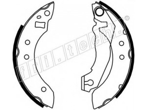 fri.tech. 17007 stabdžių trinkelių komplektas 
 Techninės priežiūros dalys -> Papildomas remontas