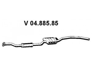 EBERSPÄCHER 04.885.85 priekinis duslintuvas 
 Išmetimo sistema -> Duslintuvas
5 012 407, 5 019 352, 6 118 537