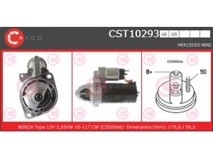 CASCO CST10293AS starteris 
 Elektros įranga -> Starterio sistema -> Starteris
0041512101, 0041513001, 0041516601