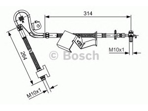 BOSCH 1 987 481 469 stabdžių žarnelė 
 Stabdžių sistema -> Stabdžių žarnelės
4806 E6, 4806 E6