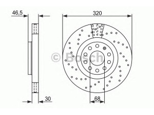 BOSCH 0 986 479 258 stabdžių diskas 
 Dviratė transporto priemonės -> Stabdžių sistema -> Stabdžių diskai / priedai
8E0 615 301 AE, 8E0 615 301 AE