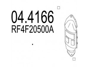 MTS 04.4166 katalizatoriaus keitiklis 
 Išmetimo sistema -> Katalizatoriaus keitiklis
RF4F20500A