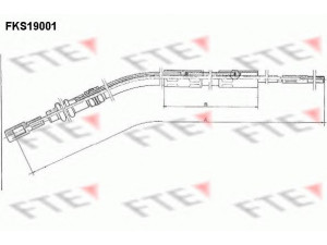 FTE FKS19001 sankabos trosas 
 Dviratė transporto priemonės -> Kabeliai ir tachometro velenaai -> Sankabos trosas
930 423 401 05