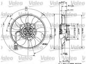 VALEO 698423 ventiliatorius, radiatoriaus 
 Aušinimo sistema -> Oro aušinimas
7701046206