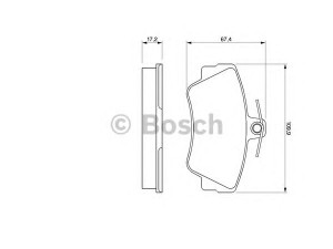 BOSCH 0 986 460 989 stabdžių trinkelių rinkinys, diskinis stabdys 
 Techninės priežiūros dalys -> Papildomas remontas