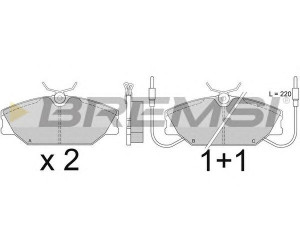 BREMSI BP2277 stabdžių trinkelių rinkinys, diskinis stabdys 
 Techninės priežiūros dalys -> Papildomas remontas
7701035895, 7701202050, 7701202289