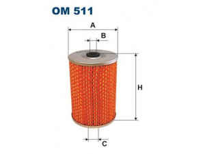 FILTRON OM511 alyvos filtras 
 Techninės priežiūros dalys -> Techninės priežiūros intervalai
5001153, 5001502, 5002175, A740X6731DA