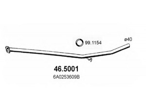 ASSO 46.5001 išleidimo kolektorius 
 Išmetimo sistema -> Išmetimo vamzdžiai
6A0253609B, 6A0253609D, 6A0253609E