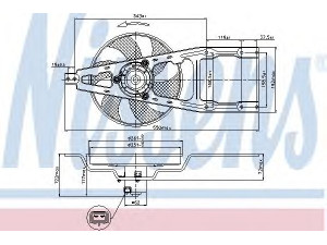 NISSENS 85135 ventiliatorius, radiatoriaus 
 Aušinimo sistema -> Oro aušinimas
46534674, 7666004