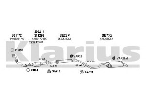 KLARIUS 790145U išmetimo sistema 
 Išmetimo sistema -> Išmetimo sistema, visa