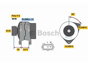 BOSCH 0 986 080 920 kintamosios srovės generatorius 
 Elektros įranga -> Kint. sr. generatorius/dalys -> Kintamosios srovės generatorius
12 31 1 435 938, 12 31 7 509 102