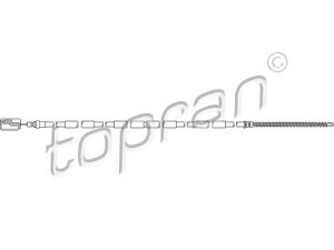 TOPRAN 721 640 trosas, stovėjimo stabdys 
 Stabdžių sistema -> Valdymo svirtys/trosai
4745 F3, 4745 F3
