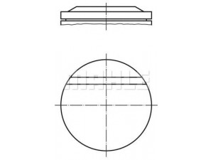 PERFECT CIRCLE 56 12268 1W stūmoklis 
 Variklis -> Cilindrai/stūmokliai