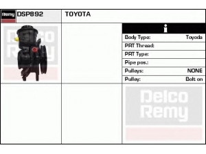 DELCO REMY DSP892 hidraulinis siurblys, vairo sistema 
 Vairavimas -> Vairo pavara/siurblys