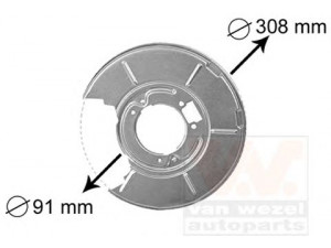 VAN WEZEL 0646374 apsauginis skydas, stabdžių diskas 
 Stabdžių sistema -> Diskinis stabdys -> Stabdžių dalys/priedai
1158992, 1160644, 34211158992, 34211160644