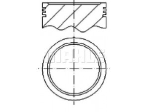 MAHLE ORIGINAL S14290 0.50 stūmoklis 
 Variklis -> Cilindrai/stūmokliai