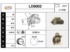 SNRA LD9002 starteris 
 Elektros įranga -> Starterio sistema -> Starteris