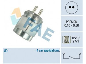 FAE 28030 stabdžių žibinto jungiklis 
 Stabdžių sistema -> Stabdžių žibinto jungiklis
41822309, 42533916, 915 559, 41822309