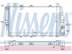 NISSENS 64011 radiatorius, variklio aušinimas 
 Aušinimo sistema -> Radiatorius/alyvos aušintuvas -> Radiatorius/dalys
115610500, 115610502, 6U0.121.251