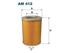 FILTRON AM412 oro filtras 
 Techninės priežiūros dalys -> Techninės priežiūros intervalai
277, IIM277, 5019413, 870X9601CGA