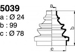 DEPA 5039 gofruotoji membrana, kardaninis velenas 
 Ratų pavara -> Gofruotoji membrana
82483504