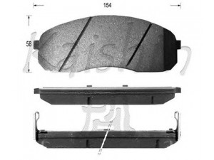 KAISHIN D10115 stabdžių trinkelių rinkinys, diskinis stabdys 
 Techninės priežiūros dalys -> Papildomas remontas
0K58A3323Z