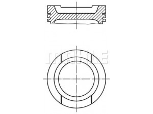 MAHLE ORIGINAL 033 20 00 stūmoklis 
 Variklis -> Cilindrai/stūmokliai
06A 107 065 B J, 06A 107 065 B N